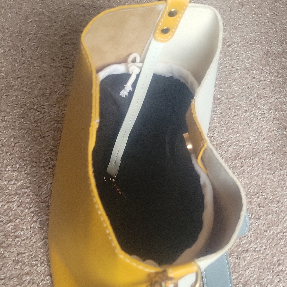 Yellow and White Women Bag - Picture 6 of 14
